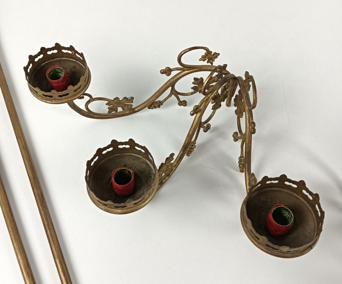 photo furniture Couple Religious Hanging Procession Torch Thuribles Candle Holders Brass Lamp  G