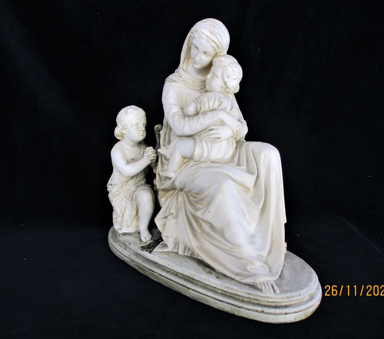 Large Virgin Mary Madonna Della Sedia Seggiola Resin Statue After Rafael John Th photo buy