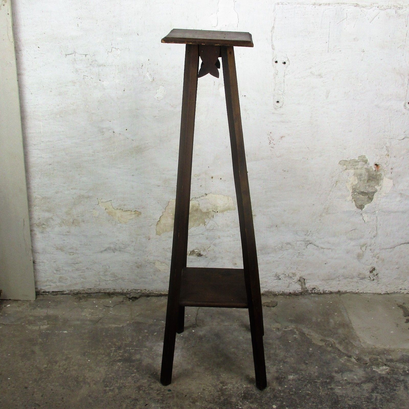 Art Nouveau Pedestal Table Plant Flower Stand Side Table Two Tier Art Deco  35" photo furniture