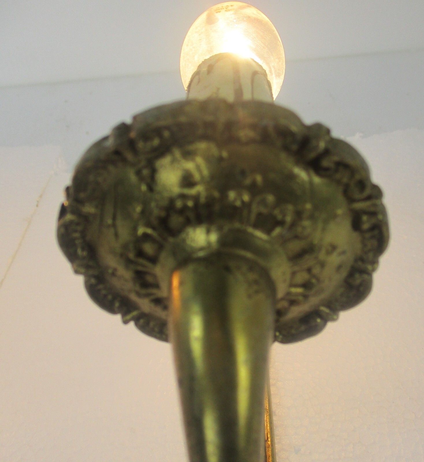 Pair French Empire Hollywood Regency Ducks Ornate Brass Wall Mounted Sconces photo Lighting