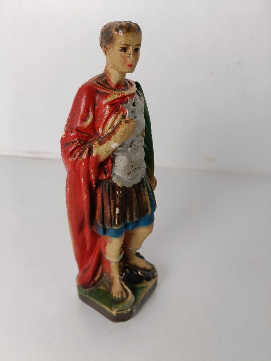 Saint Donatus Of Muenstereifel Plaster Statue Roman Soldier Collector Htf photo Art