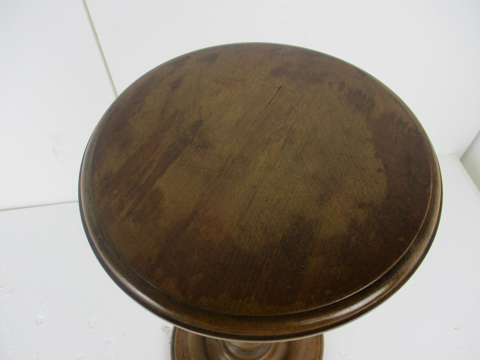 Hand Carved Wood Barley Twist Side Display Wine Table Pedestal Plant Stand 27.16 photo Furniture