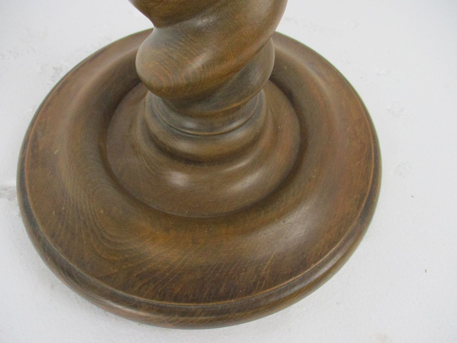 Hand Carved Wood Barley Twist Side Display Wine Table Pedestal Plant Stand 27.16 photo buy