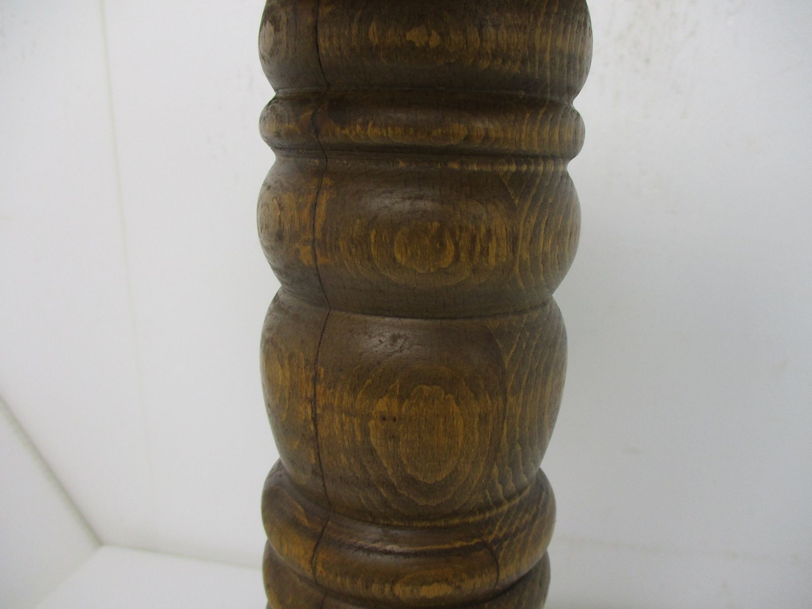 Hand Carved Wood Pedestal Display Side Table Plant Bonsai Flower Stand Barn Coun photo 117.0