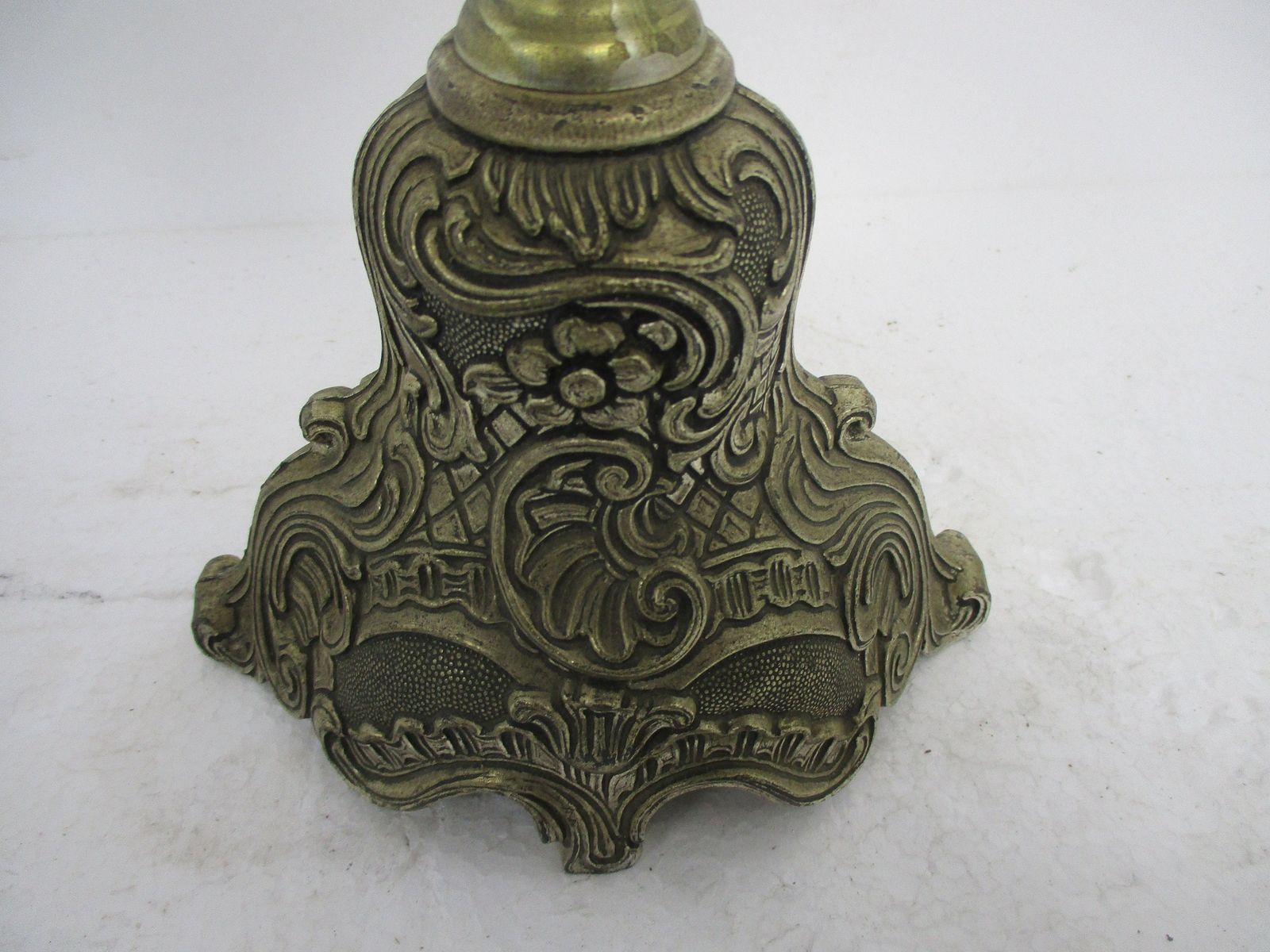 Large Candle Holder Candlestick Candelabra 5 Arm Spelter Limoges Style Blue Porc photo 283.0