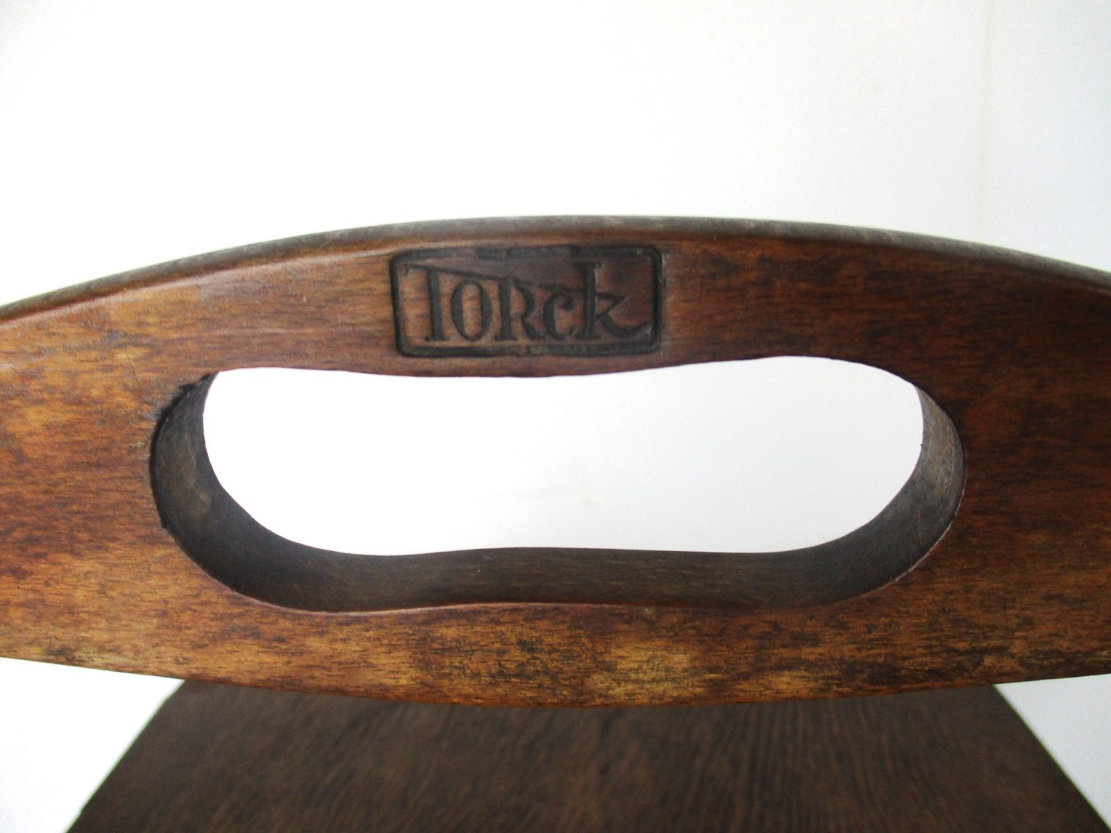 Large Art Deco Torck Wooden Sewing Box Basket Stand Signed Torck Accordion photo 182.0