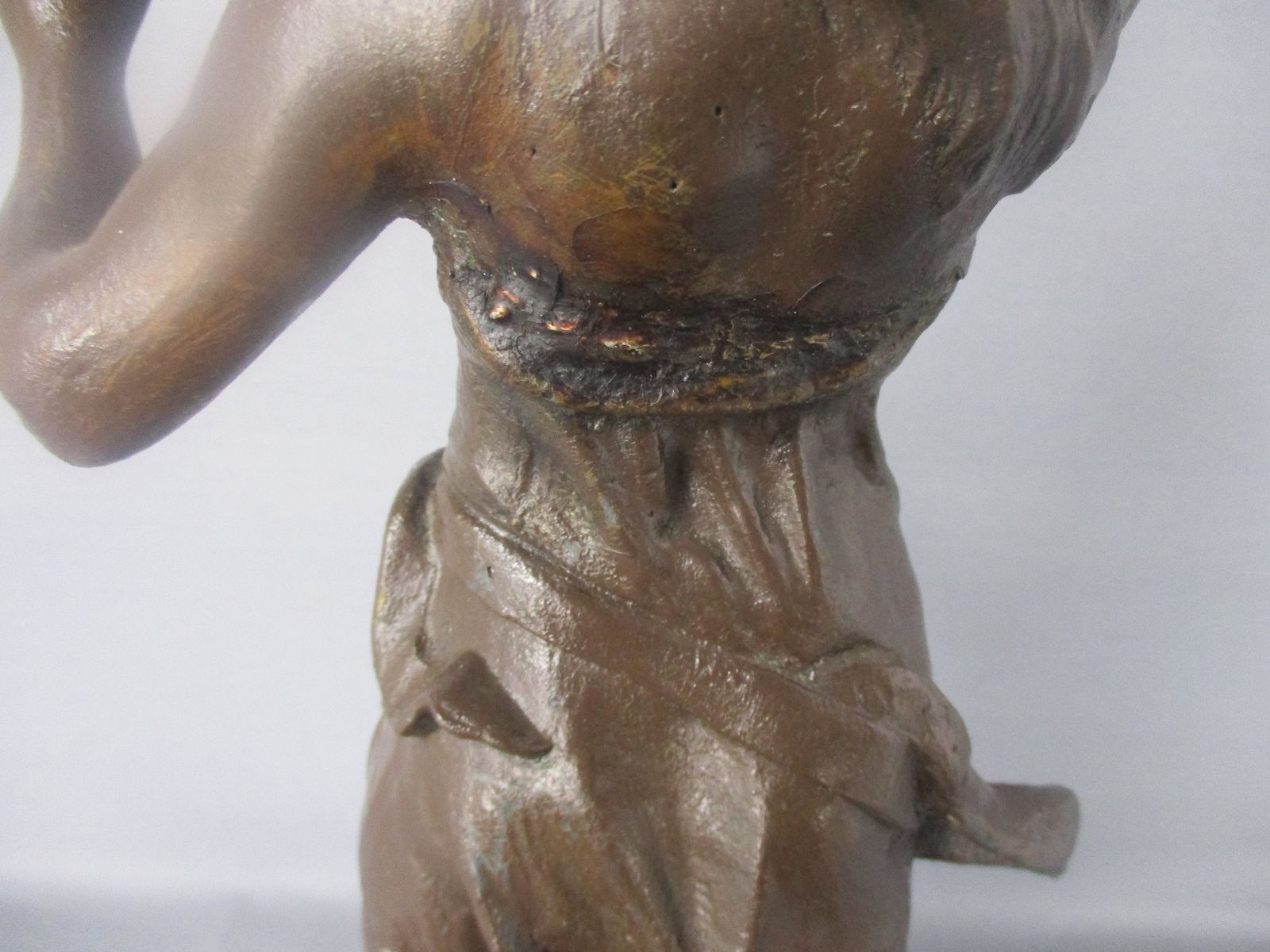 Sculpture Statue Spelter Woman Flying On Eagle Warrior Art Deco Figurine 21.25&Q photo buy
