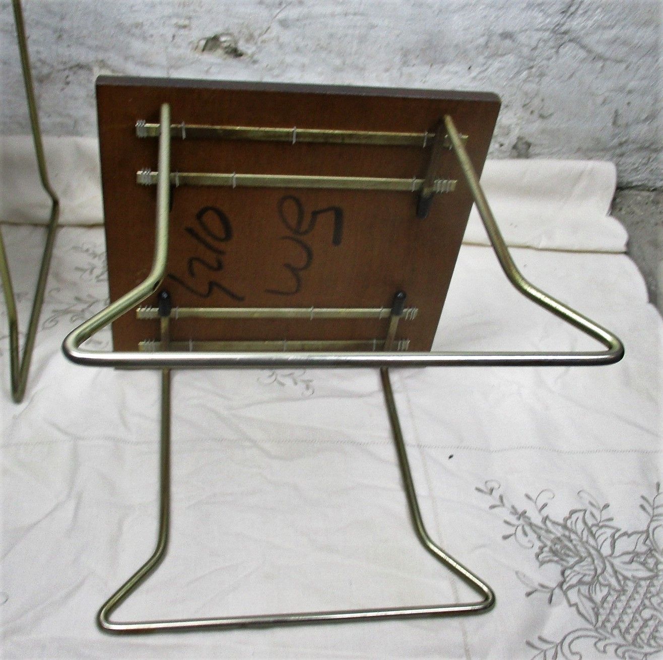 Vintage Wooden Nesting Side Tables Danish Modern Style Mid Century 2 Pieces photo buy