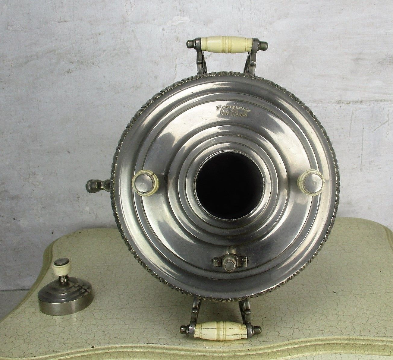 photo for sale Antique Russian Large Imperial Conical Samovar Brothers Shemarin Tula Bowl  25"
