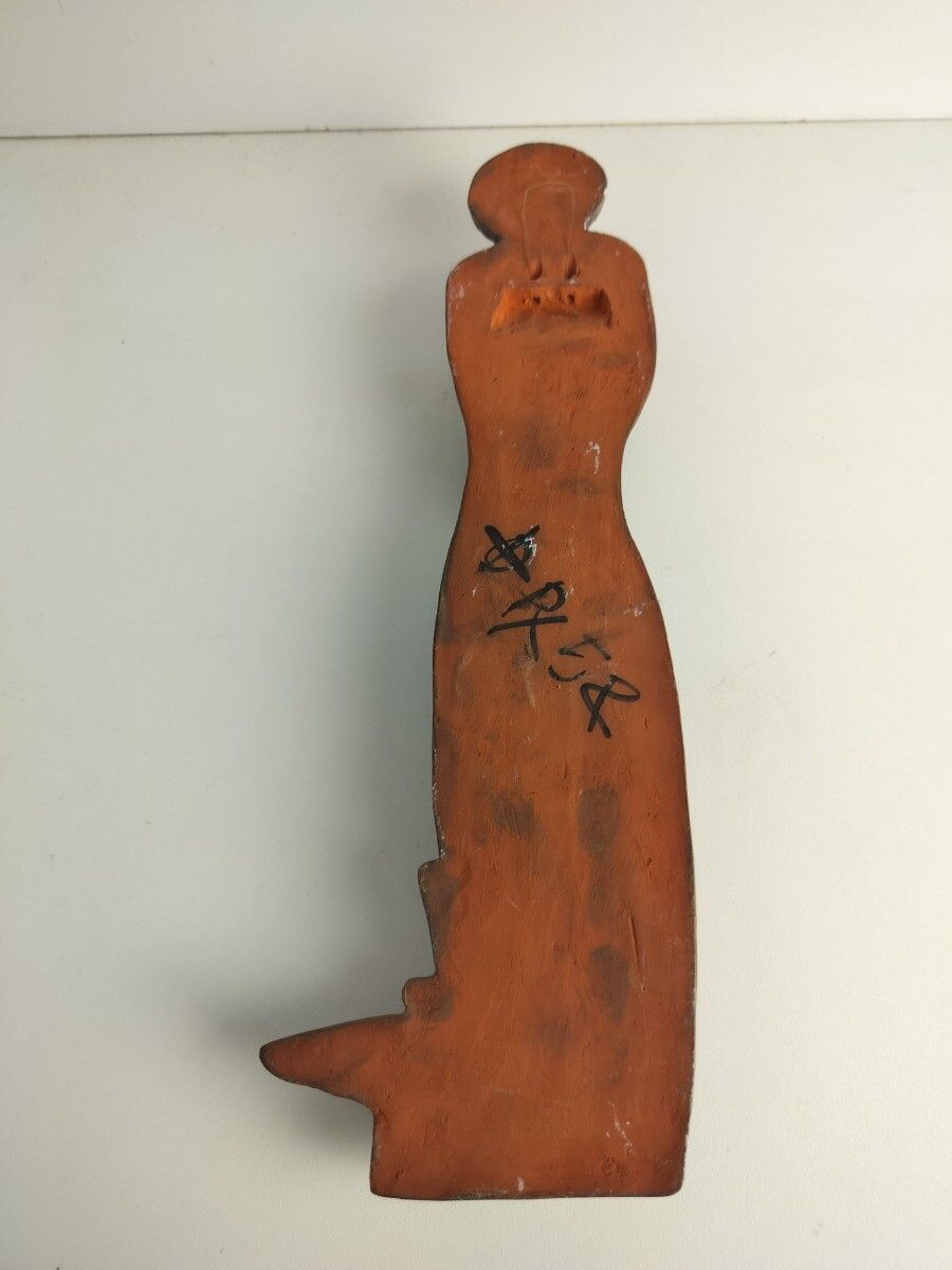 Ceramic Wall Hanging  Era Perignem Saint Eligius Eloy Bishop Noyon Collector Vin photo vintage