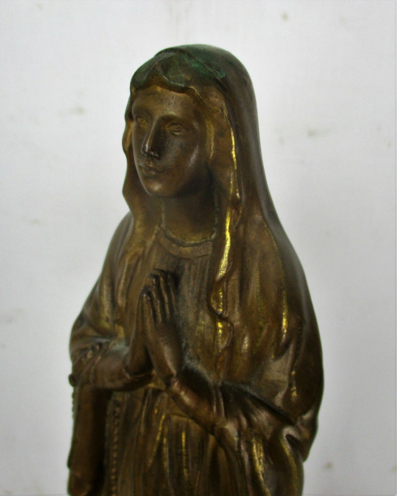 Large Art Nouveau Notre Dame De  Lourdes Music Box Virgin Mary St Bernadette photo vinterior