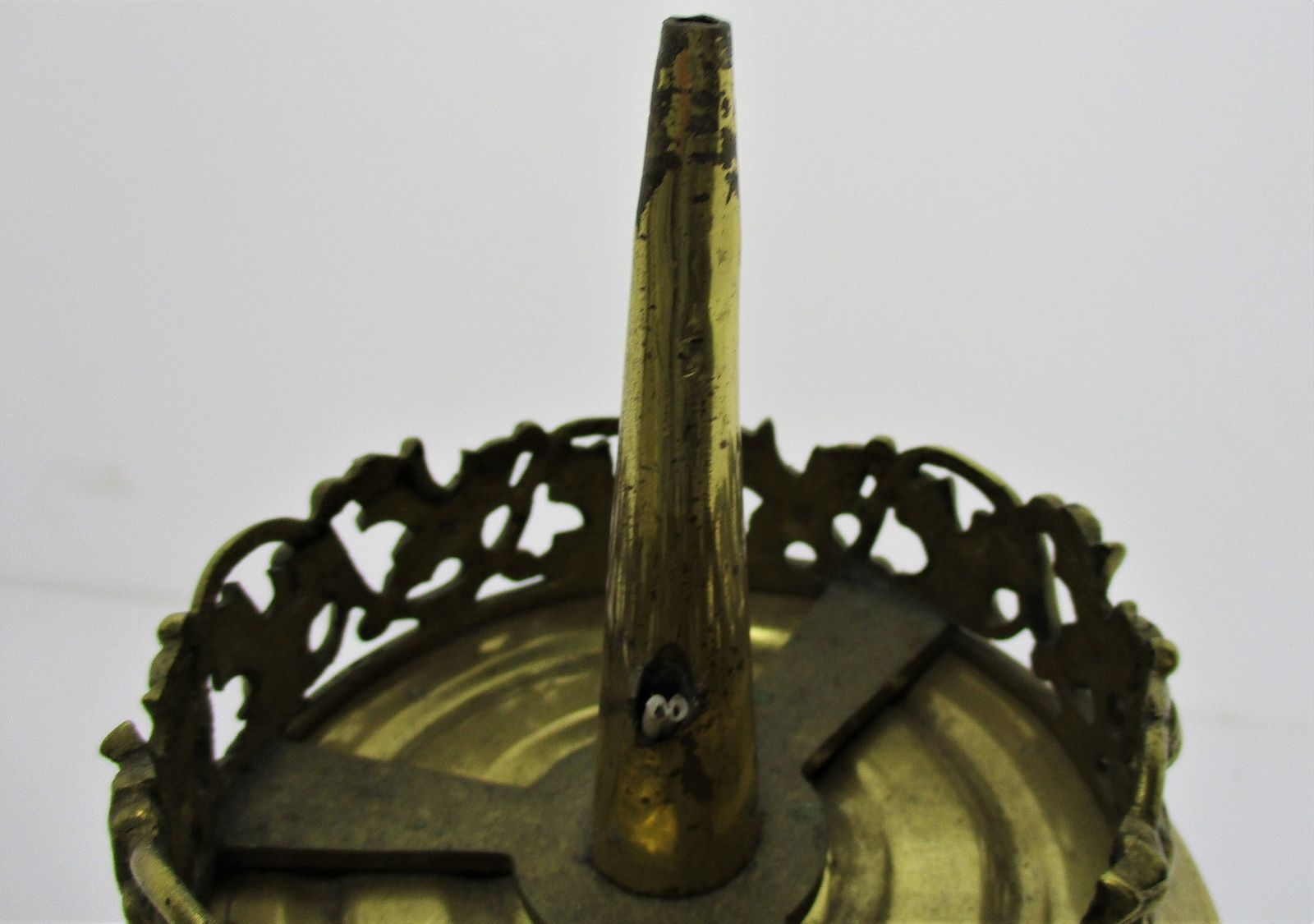 Gothic Large Candle Holder Candlestick Church Altar Brass Gargoyles Birds Dragon photo buy
