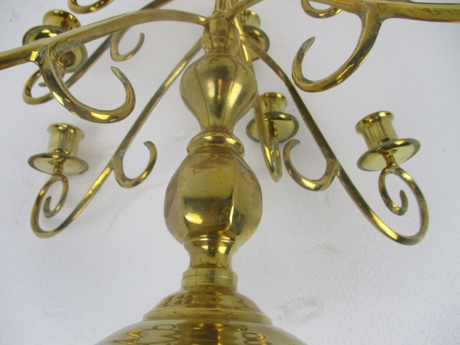 Candle Holder Candle Stick Candelabra 4 Tier 17 Candles!! Gorgeous Rare Brass photo vinterior