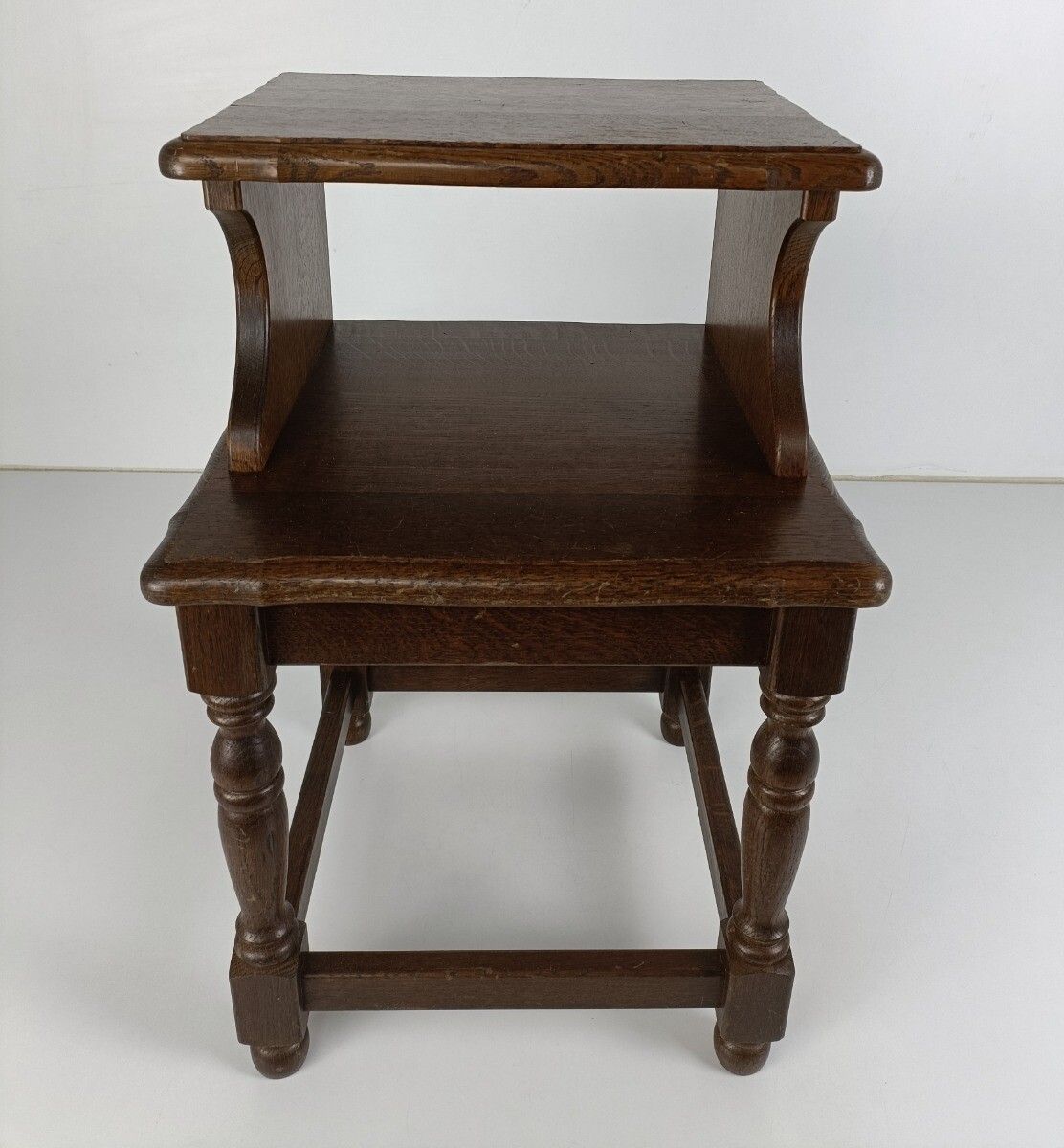 Hallway Cabinet Nightstand Table Hall Cabinet Telephone Side Table Oak Vintage photo Furniture