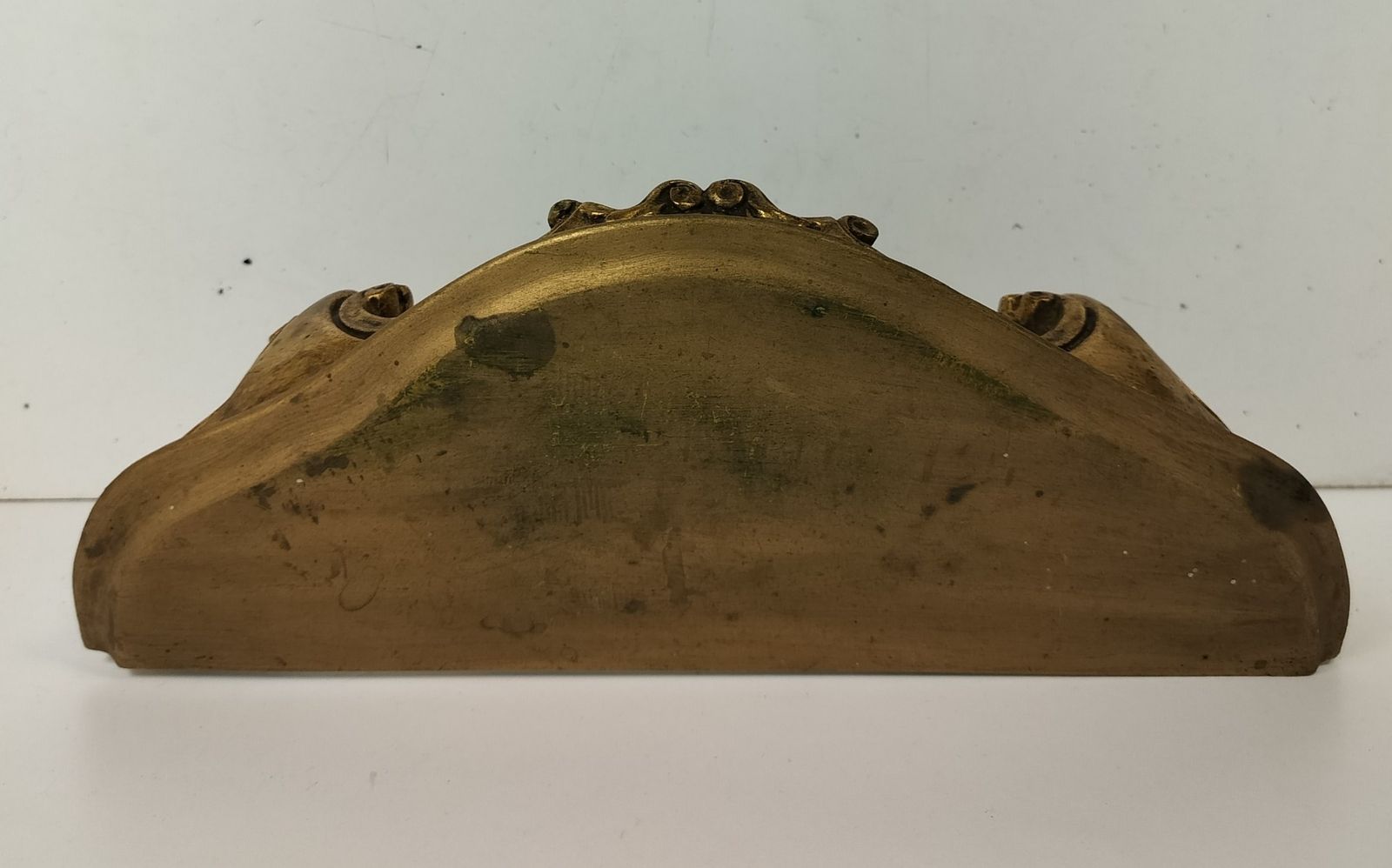 Ornate Wall Mounted Console Mirror Hollywood Regency Gold Gilded Resin Vintage photo 283.0