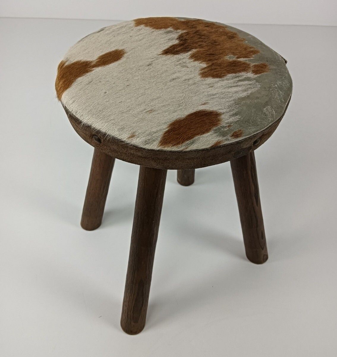 Milking Stool Farmhouse Country Barn Style French  Side Display Table Pedestal photo 142.0