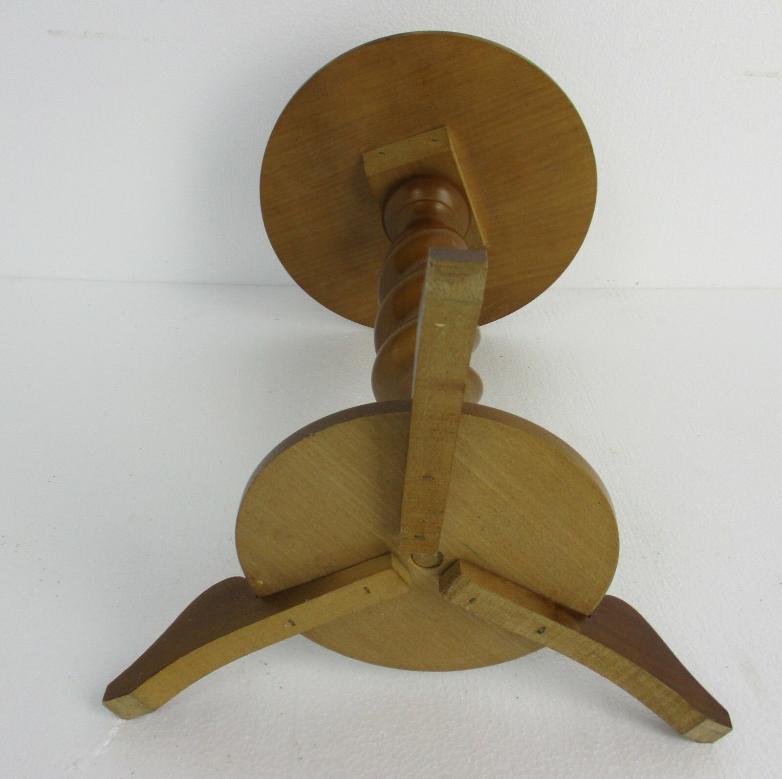 Small Barley Twist Tripod Side Display Table Pedestal Plant Bonsai Stand Barn photo vintage
