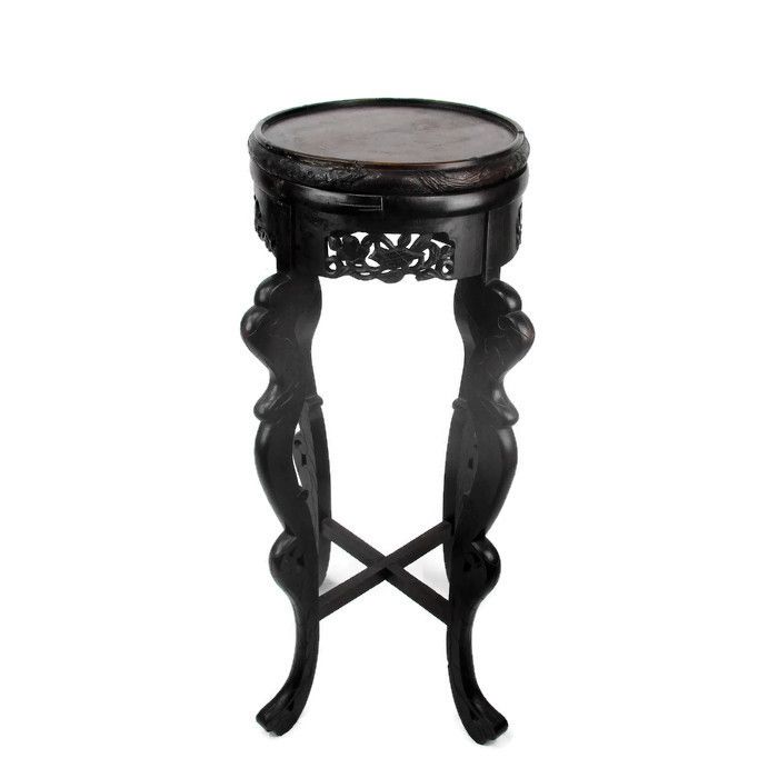 Gorgeous Wooden Ornate  Side Display Table Pedestal Plant Stand 33.07"