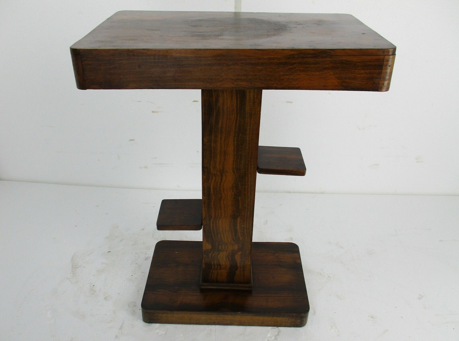 Hand Carved Wooden Pedestal Display Side Table Side Boards Stunning Rare Piece photo for sale