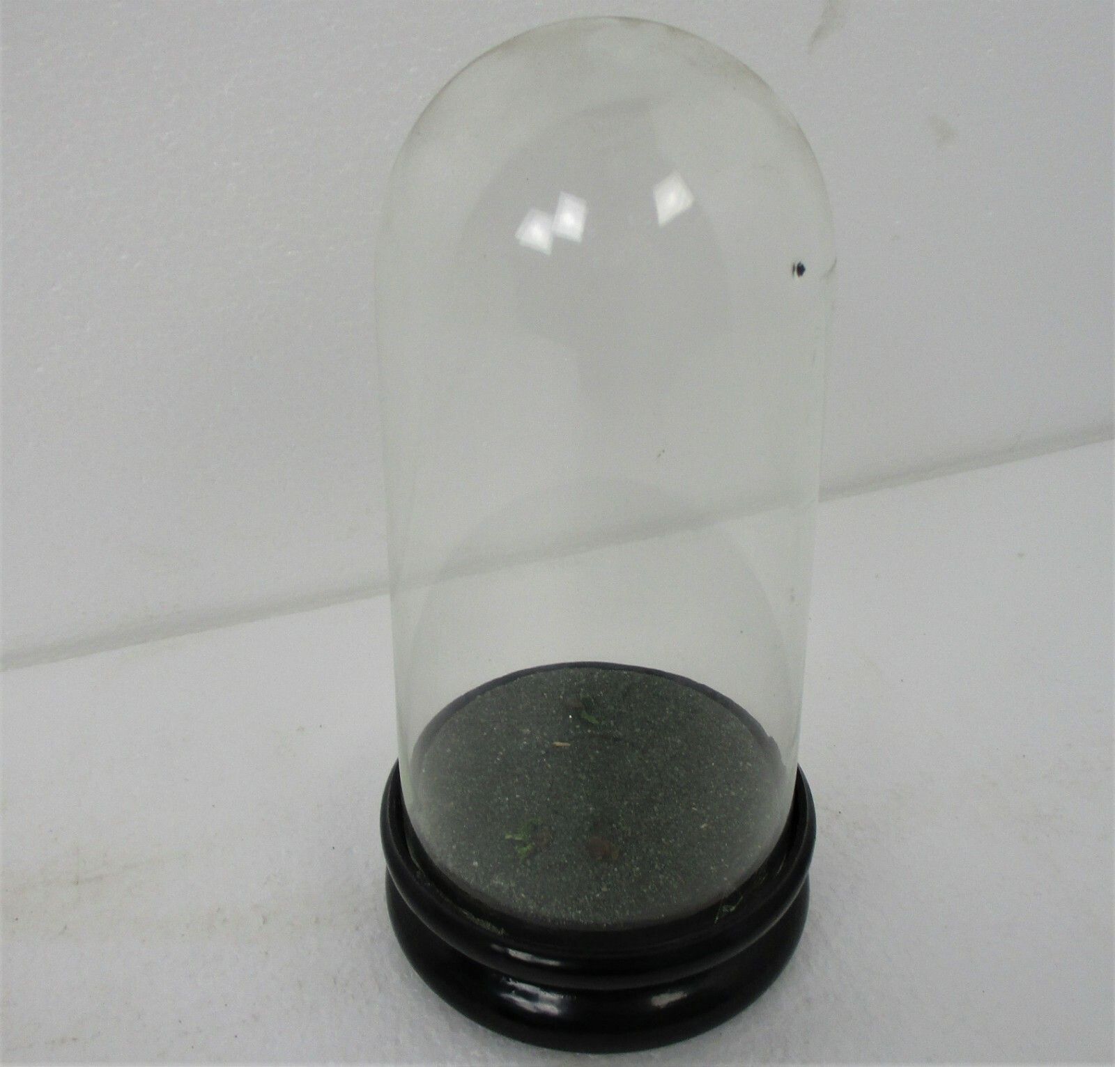 Small Antique Round Hand Blown Glass Dome Globe Steampunk Display Clock 8.66" photo furniture