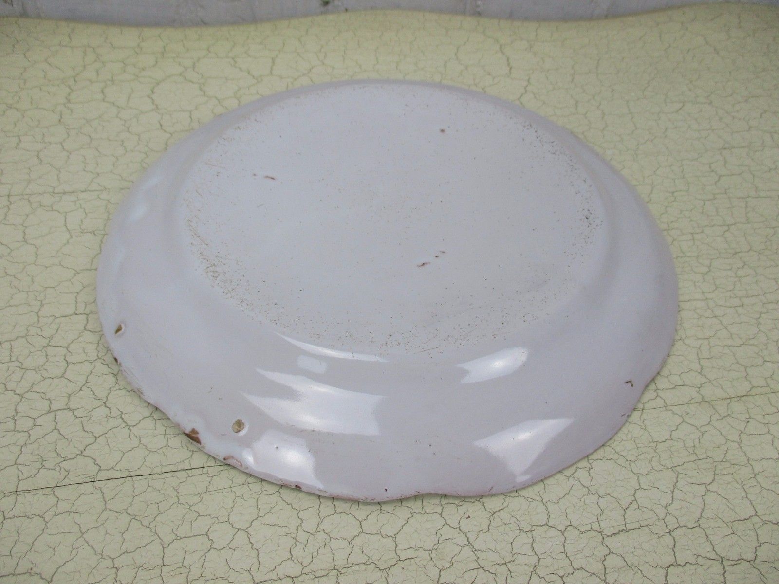 Antique French Faience Strasbourg Platter Luneville Flowers 18th 19th C 9.05" photo vinterior