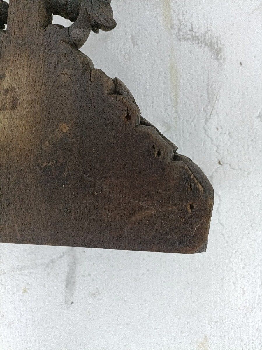 photo furniture Xl  Standing Hand Carved Wooden Crucifix Tools Of Passion Cross Antique Gorgeous
