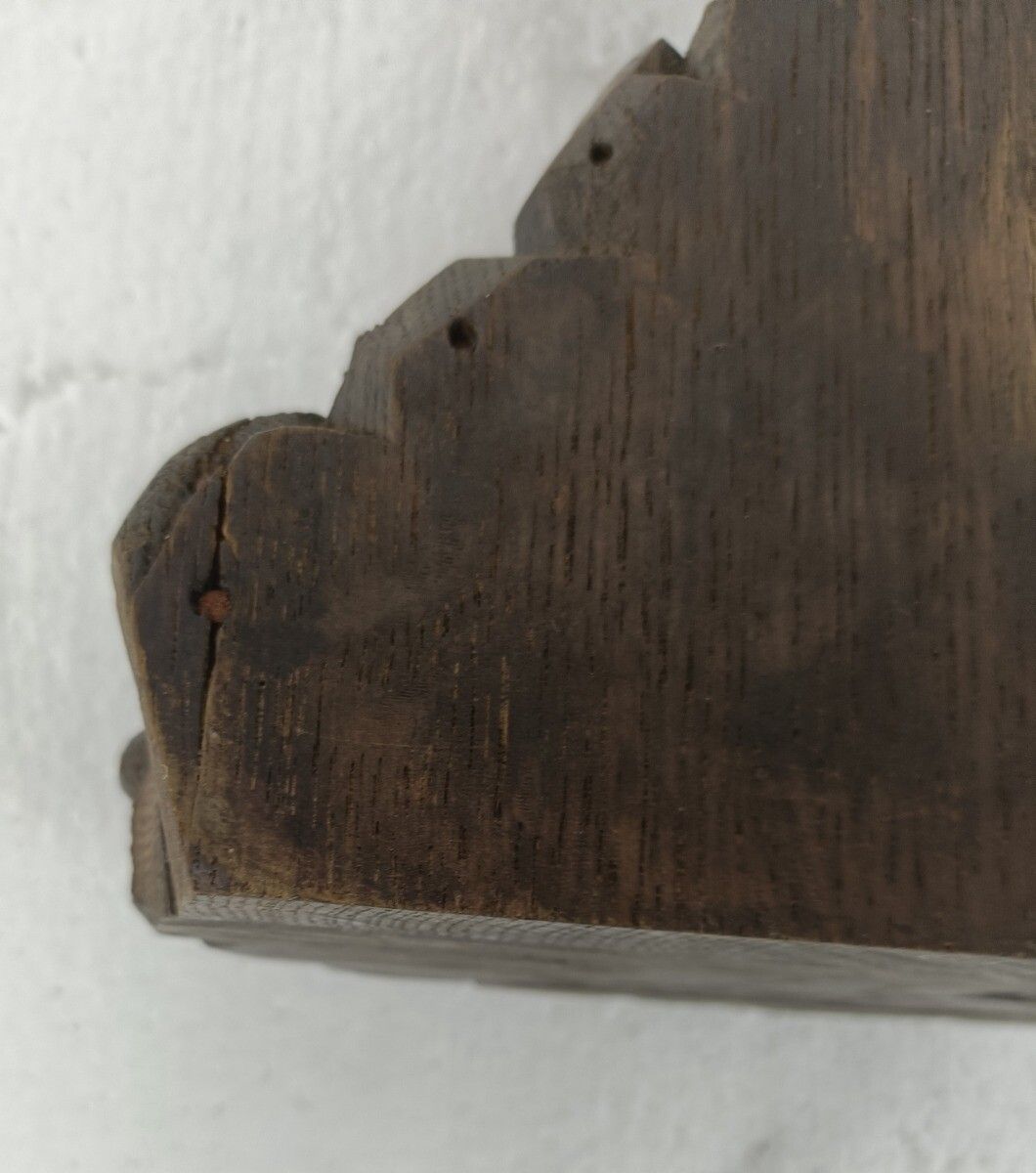 photo for sale Xl  Standing Hand Carved Wooden Crucifix Tools Of Passion Cross Antique Gorgeous