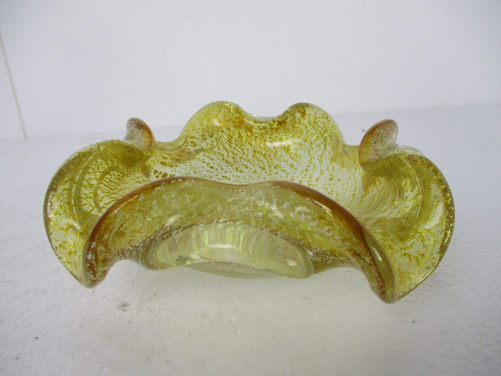 Vintage 1950/60 Murano Zebrati Ercole Barovier Of Barovier & Toso Art Glass Bowl photo buy