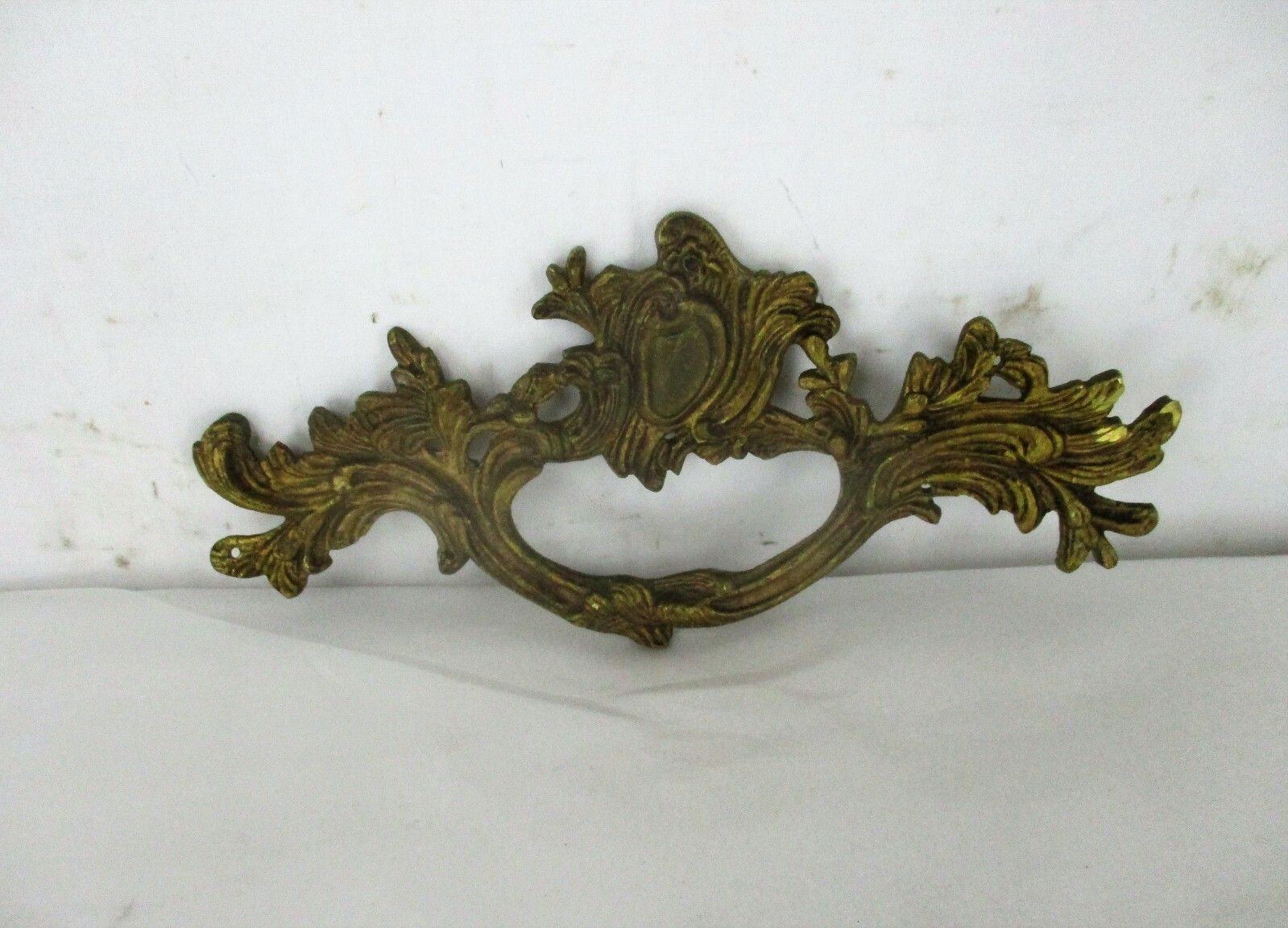 Large Antique  Brass Door Knob Handle Architectural Reclaimed Salvaged Trim photo for sale