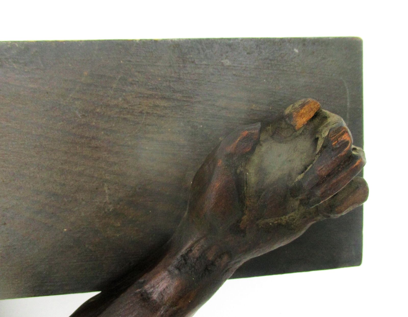 Gorgeous Completely Hand Carved Wood Hanging Crucifix Cross Jesus Christ Stunnin photo vinterior