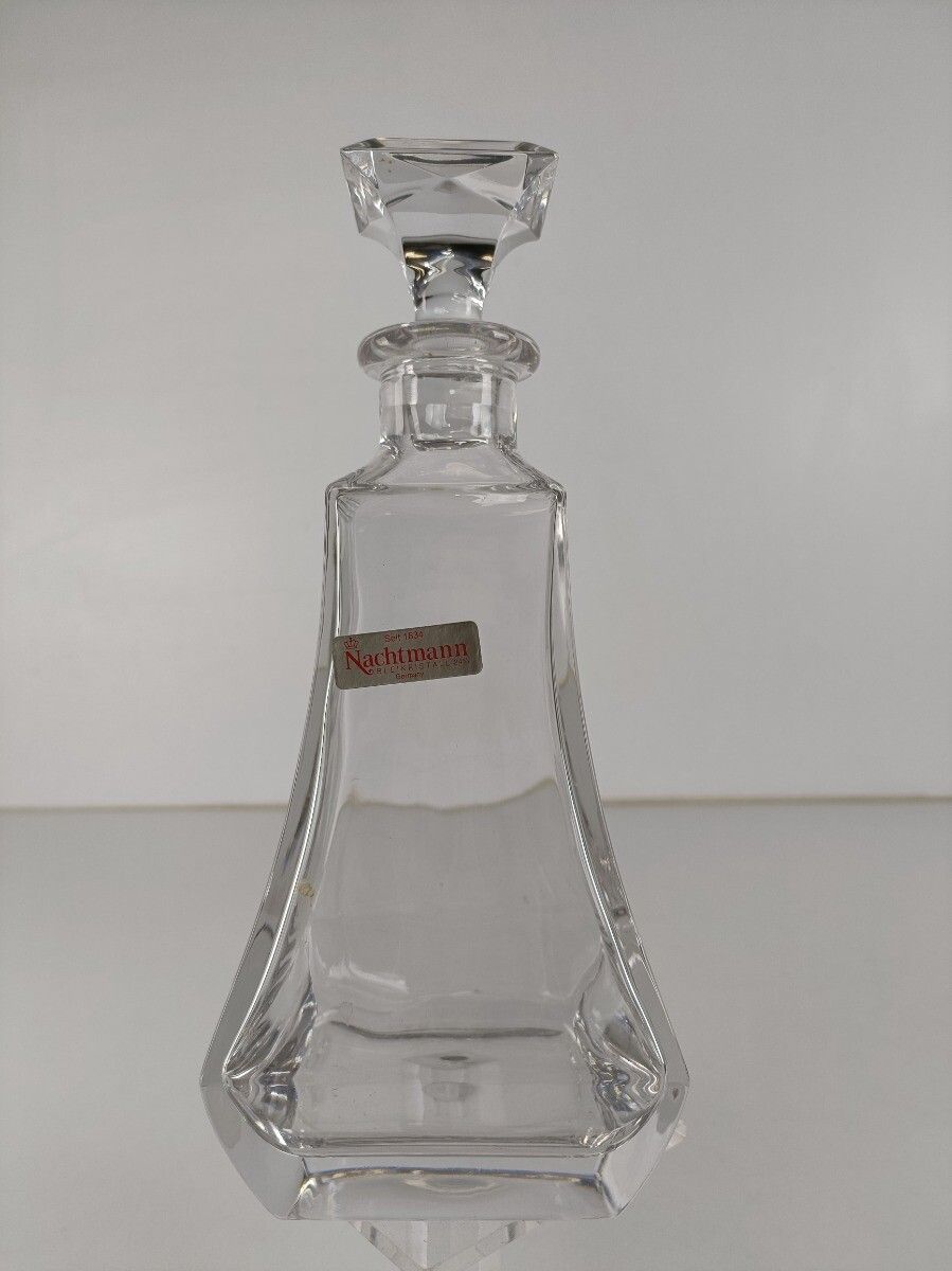 Bleikristal Crystal Decanter Jar Nachtmann Germany Vintage Footed Gorgeous Styli photo vinterior
