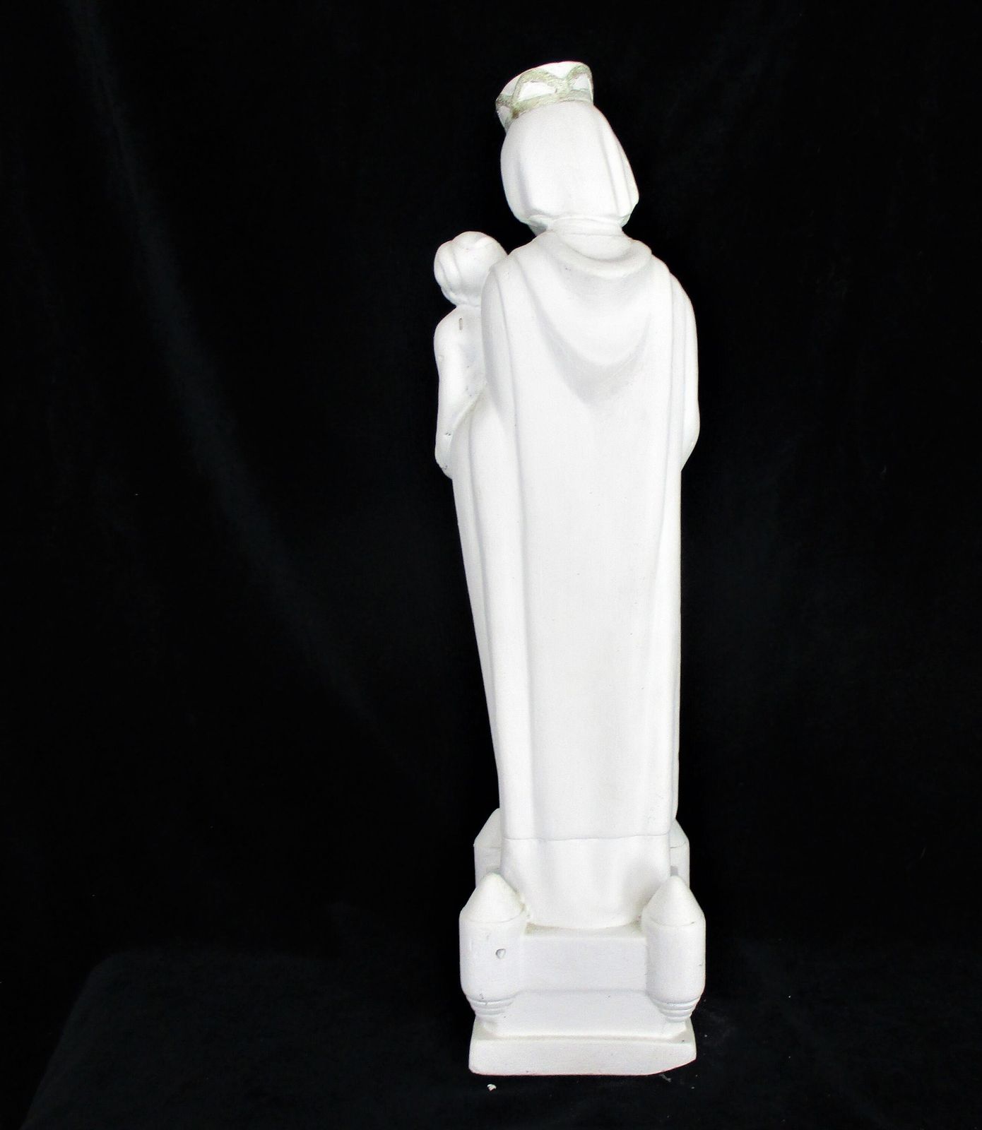 Our Lady Viscountess Fortress With Infant Collector Madonna Ave Maria Plaster St photo vintage