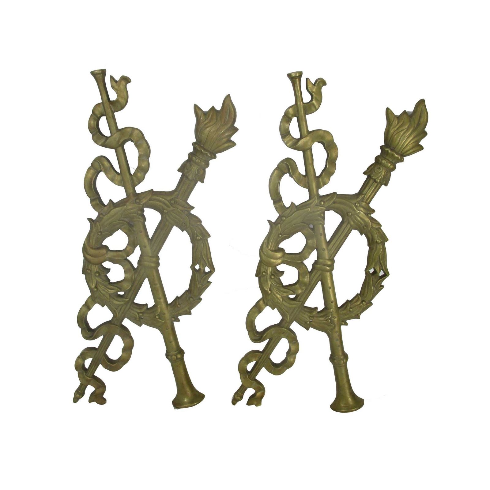 Large Antique Cast Brass Furniture Trim Ornate Reclaimed Hardware Architectural photo vinterior