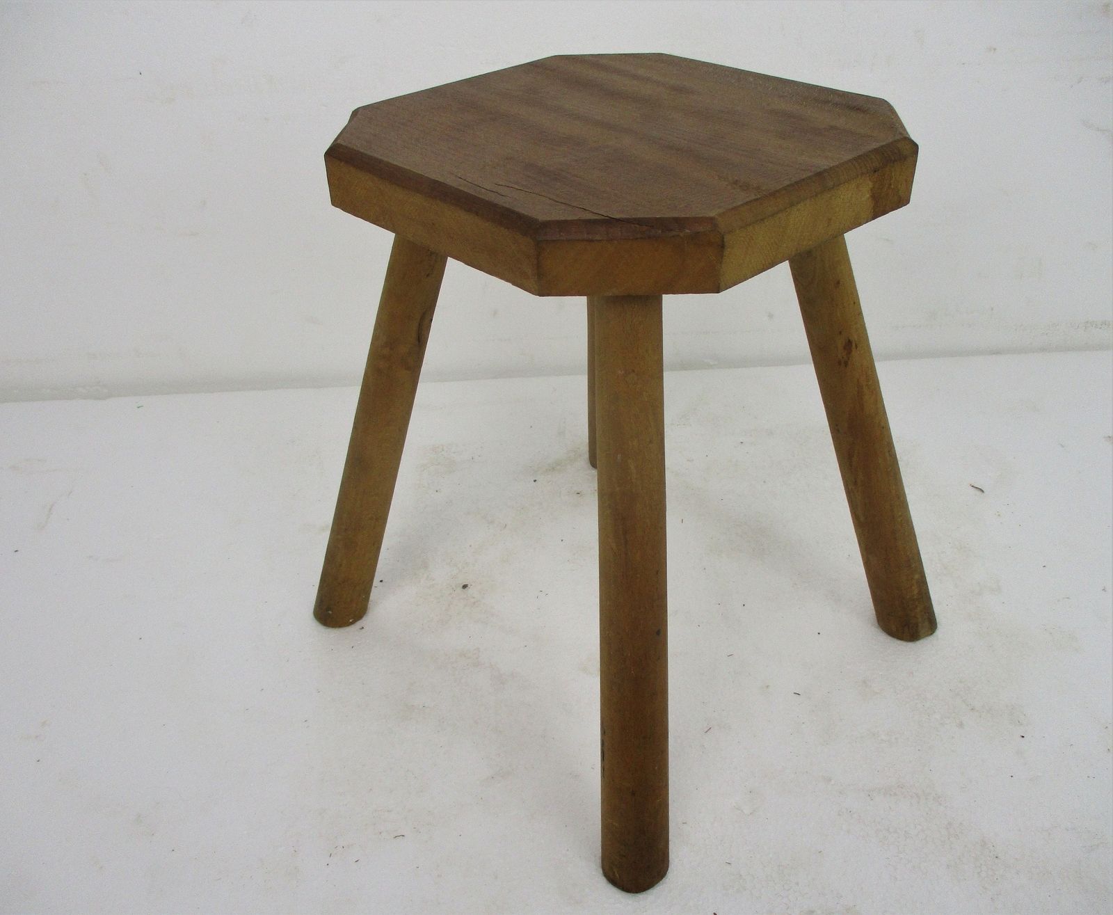 Old Milk Milking Stool Farmhouse Country Barn Style Side Display Table Pedestal photo Furniture