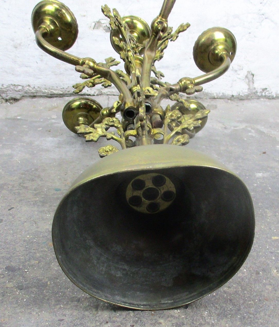 photo furniture Xl Church Chapel Gorgeous Brass Ornate Candle Holder Candelabra 6 Arm Decorative