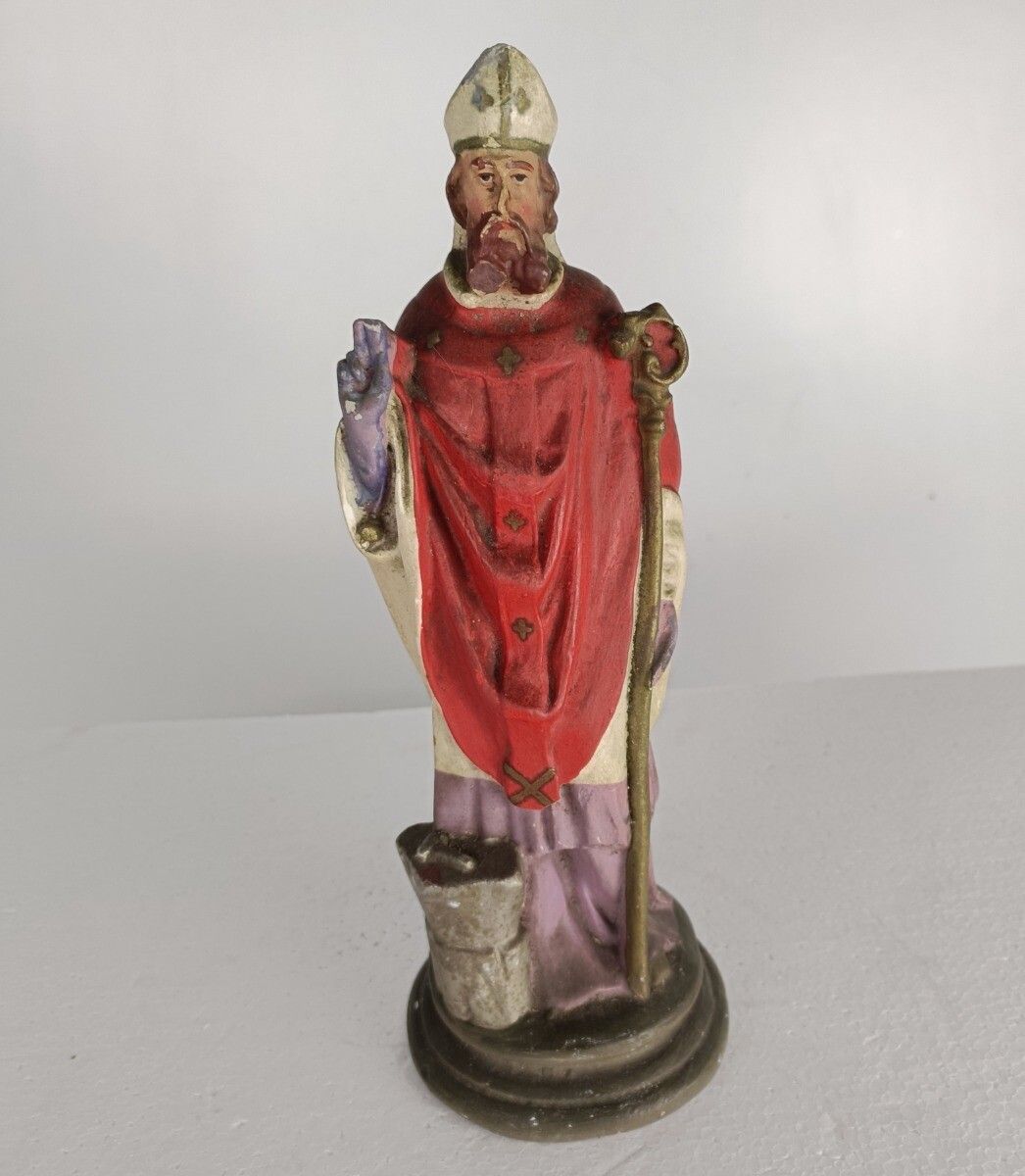 Statue Saint Eligius Elooi Patron Saint Of Blacksmiths Gold And Silverversmiths photo furniture