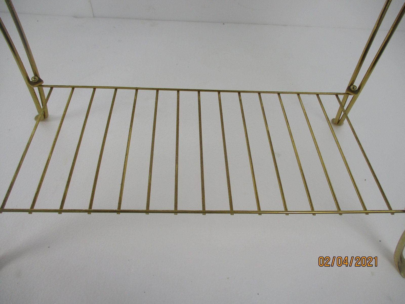 Small Vintage Coffee Table Side Occasional Table Era Eames Retro Funky Brass Woo photo vinterior