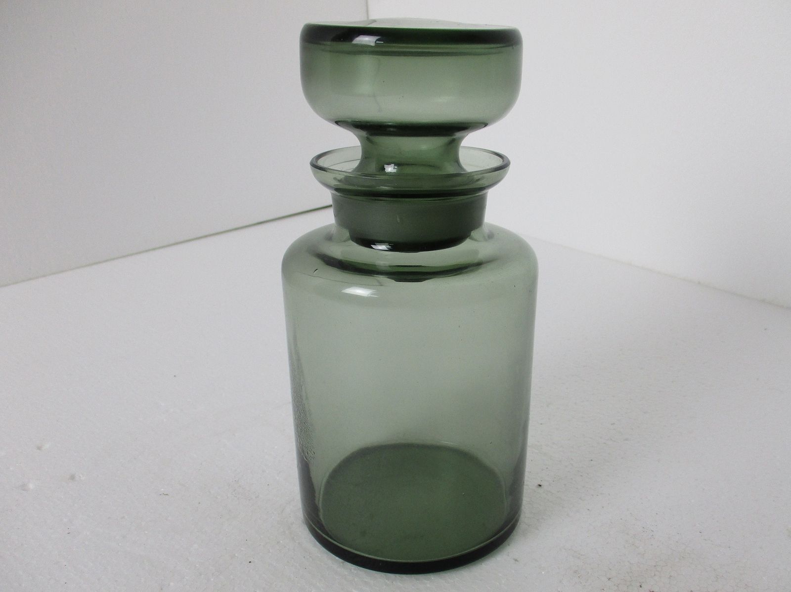 Art Glass Scandinavian Container  Lid Jar Etched Glass Apothecary Bottle  Mode photo furniture