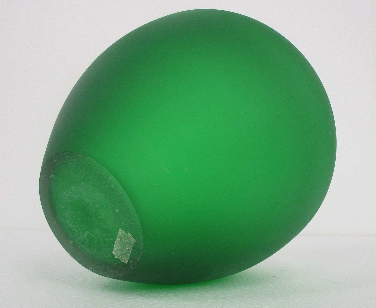 Vintage Venice  Art Glass Italian Murano Vase Green  Linea Padovan Signed photo Home Decor