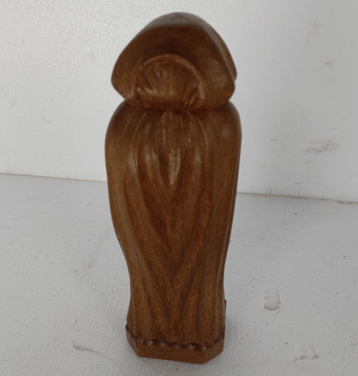 Hand Carved Figurine Statue Sculpture Old Lady With Cane photo 61.0