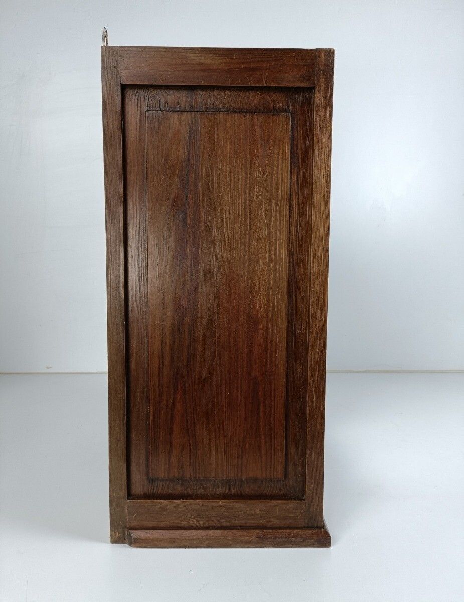 Large Medicine Kitchen Bathroom Cabinet Oak Glass Door Handle Art Deco Barn Styl photo 546.0