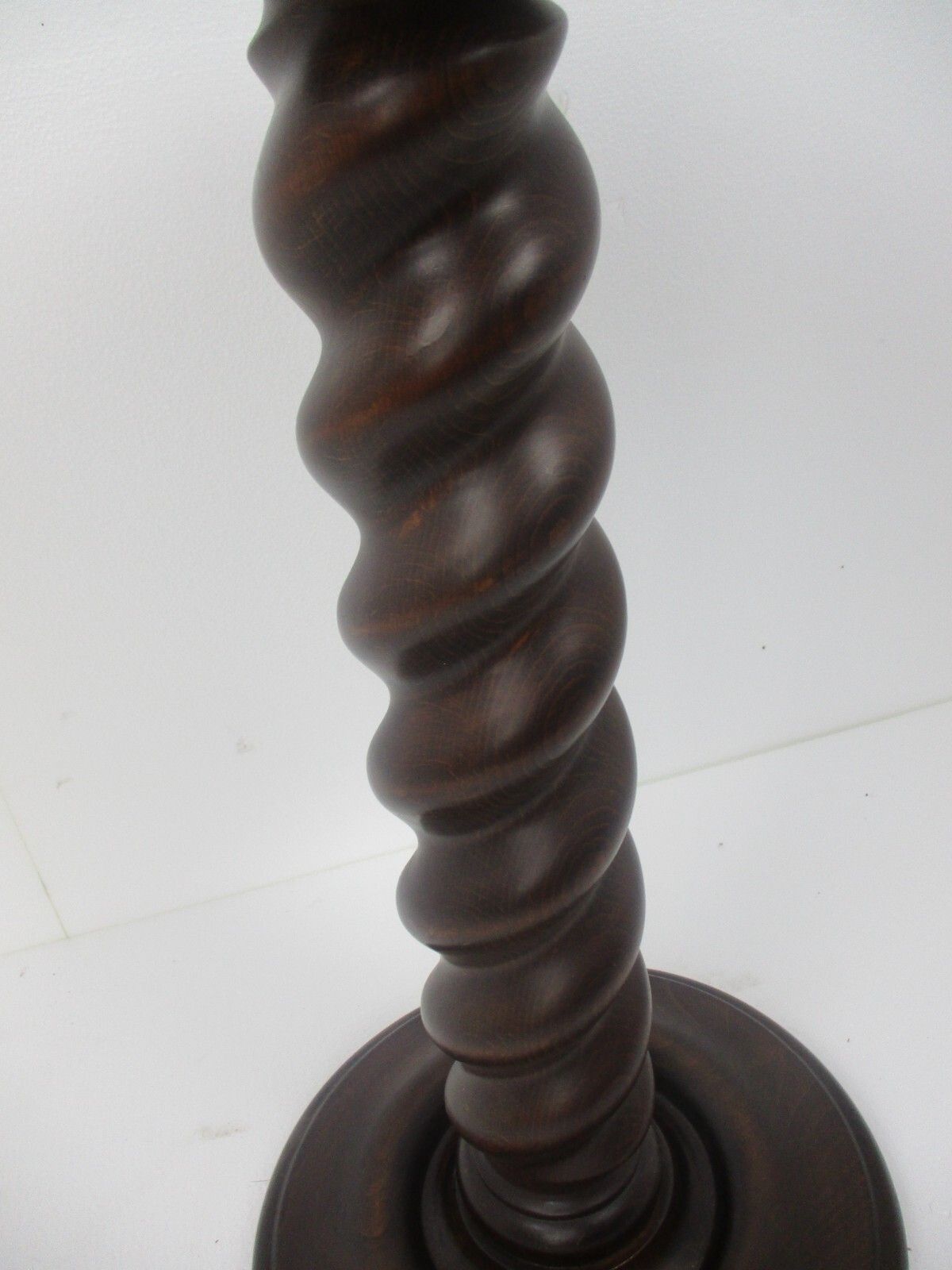 L Hand Carved Ornate Wood  Barley Twist Pedestal  Table Bonsai  Plant Stand photo Home Decor