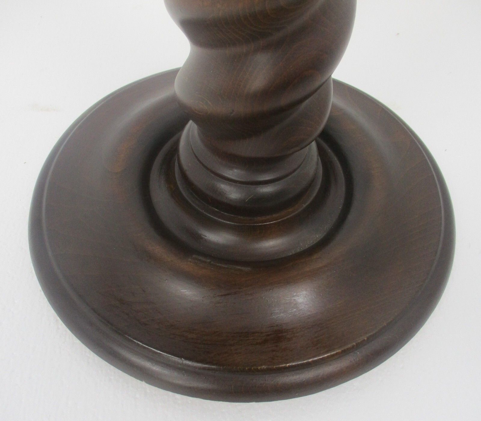 L Hand Carved Ornate Wood  Barley Twist Pedestal  Table Bonsai  Plant Stand photo 334.0