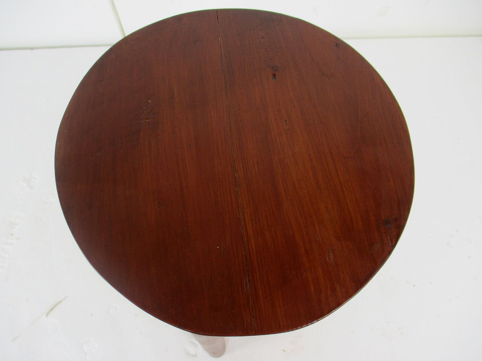 Wood Side Wine Table Pedestal Plant Stand 70s  Two Tier Painted Pine Wood photo for sale