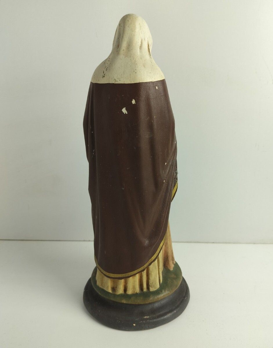 Antique Statue Saint Anna Virgin Mary As A Child Reading The Old Testament Colle photo buy