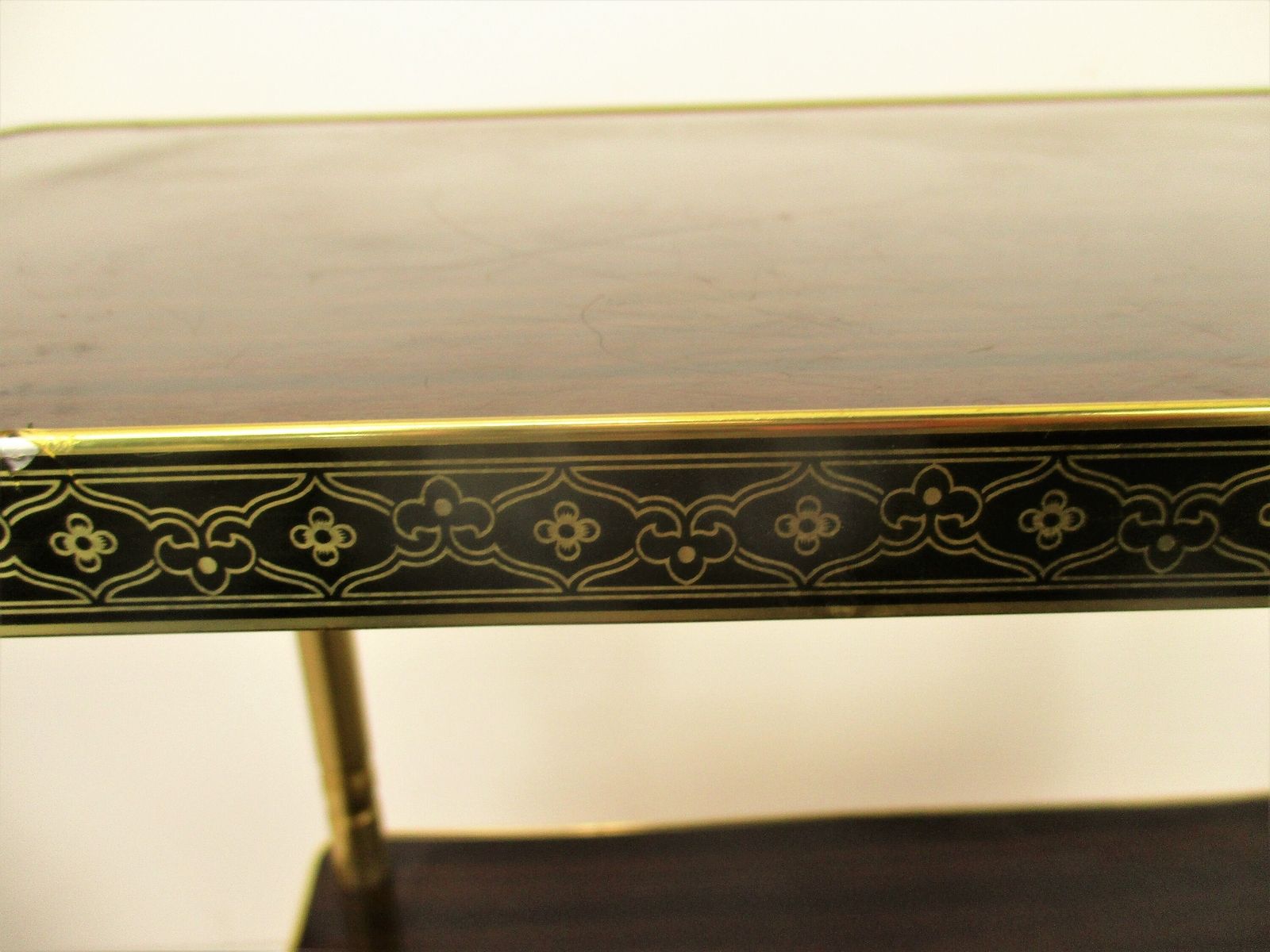 Bar Cocktail Tea Entertainment Cart Trolley Kitchen Island Veneer Retro Barware photo Furniture