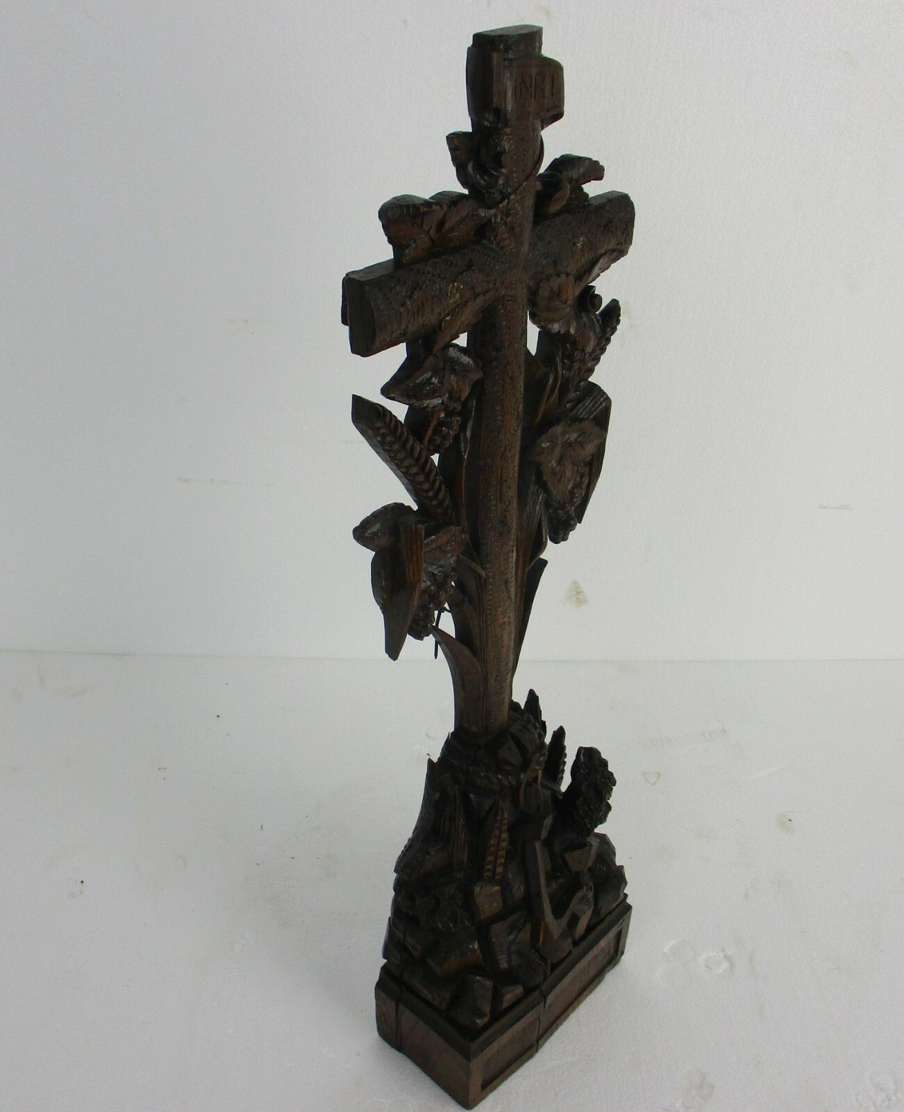 Standing Crucifix Jesus Christ Calvary Tools Of Passion Black Forest Style Wow photo vinterior