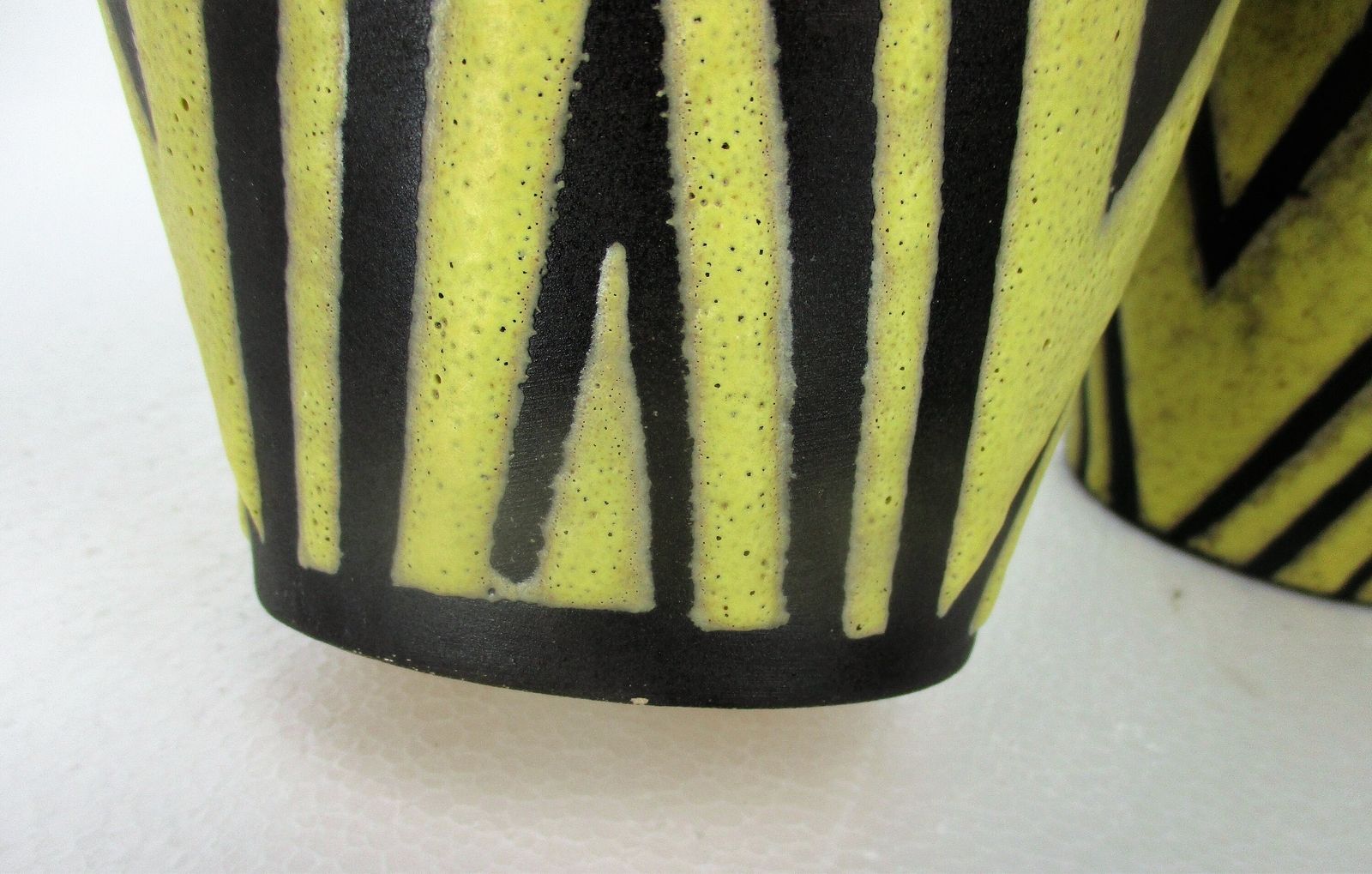 Set Of 3 West Germany Vintage Mid Century Modern Planters Flower Pots Ceramic Ab photo vintage