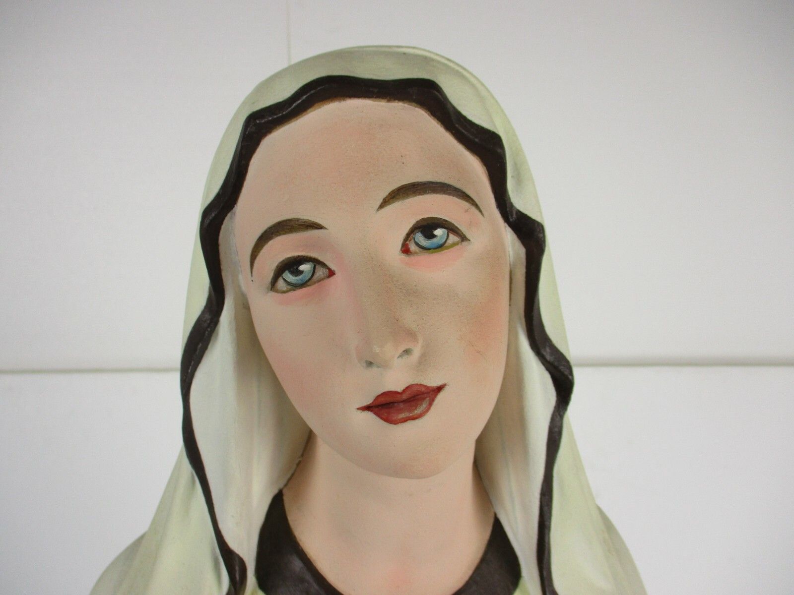 Xl Virgin Mary Madonna Our Lady Of Lourdes Plaster Statue Chapel  French 48.81" photo furniture