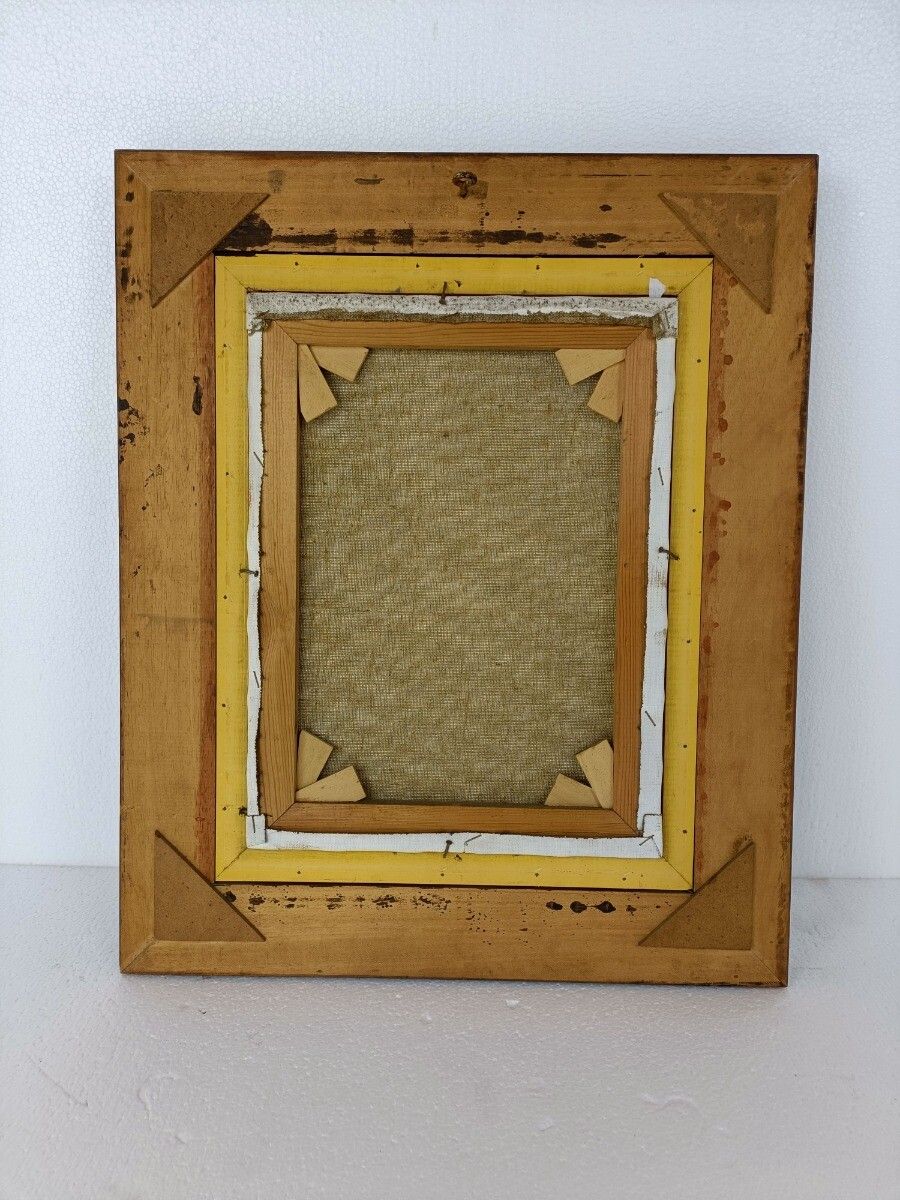 photo furniture Oil Painting On Canvas Signed Framed Wood Interior Barn House Gorgeous